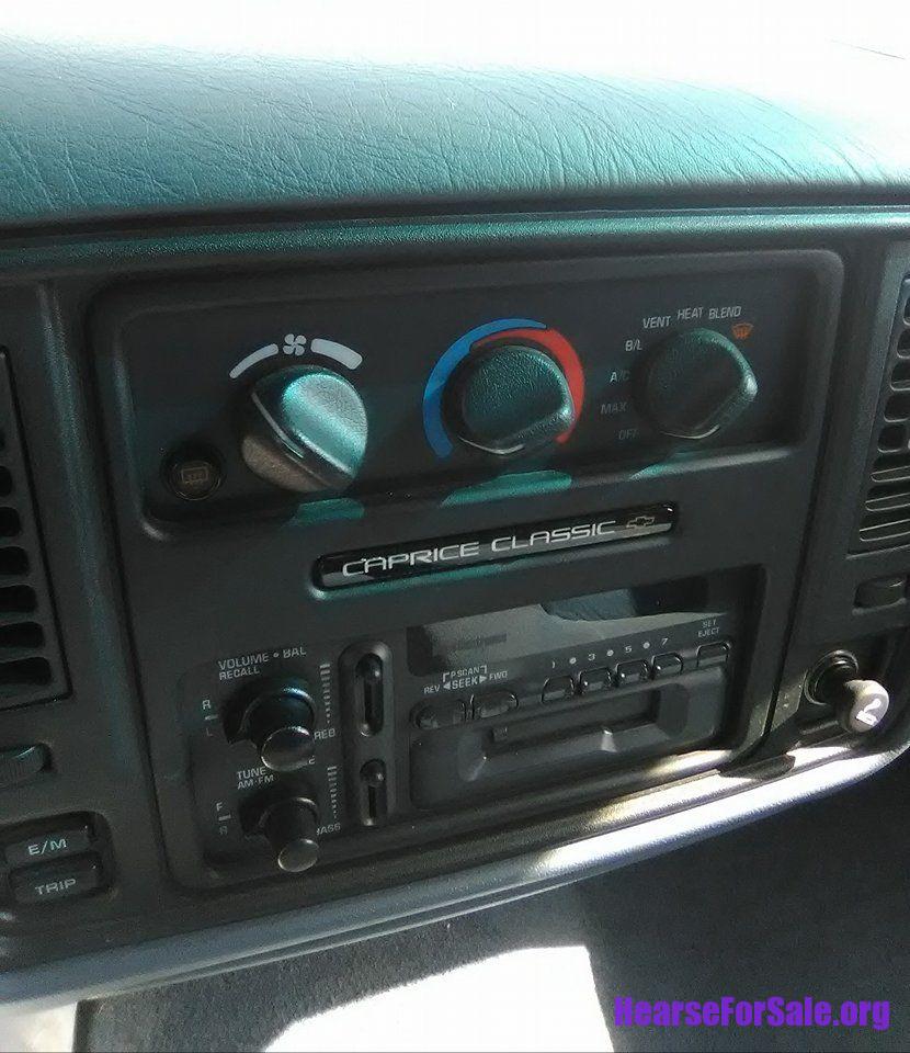 1995 Chevrolet Superior Chancellor Hearse climate control