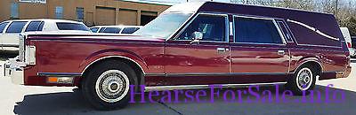 1987 Lincoln Town Car Superior Hearse 1987 Lincoln Town Car Superior Hearse driver side view