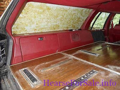 1984 Mercury Grand Marquis Colony Park Hearse inside rear, driver side