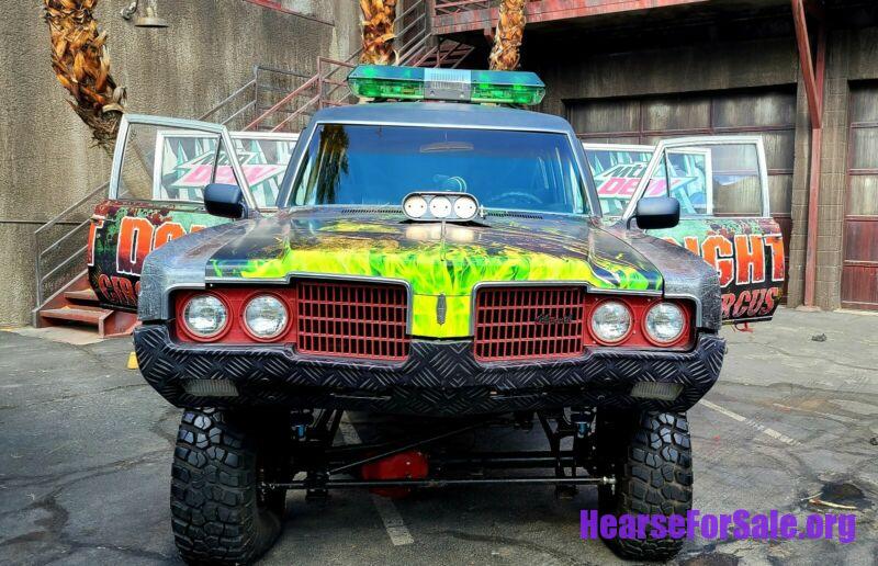 1969 Oldsmobile Hearse, Monster Truck Style