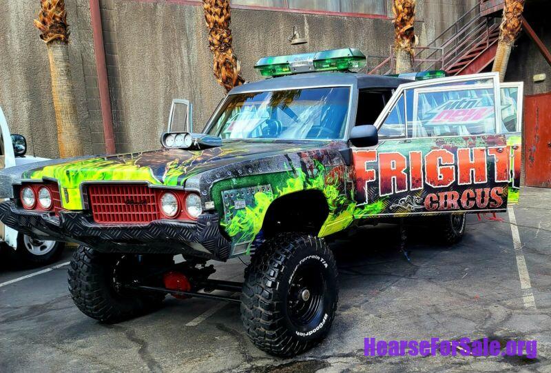 1969 Oldsmobile Hearse, Monster Truck Style