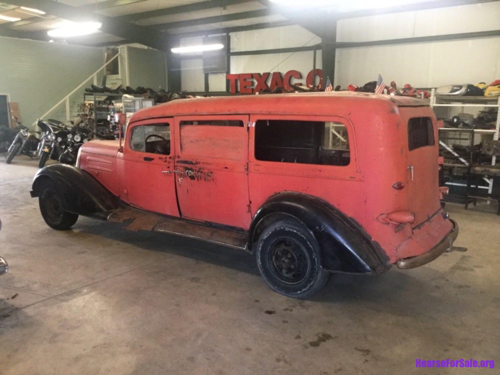 1934 Oldsmobile Henney Hearse driver side