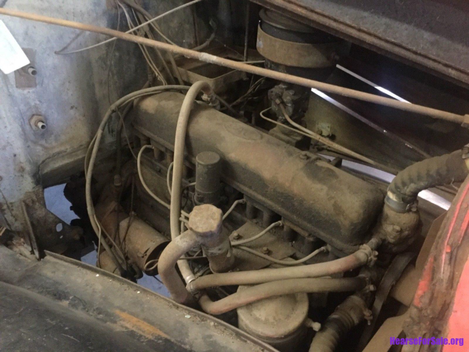 1934 Oldsmobile Henney Hearse engine