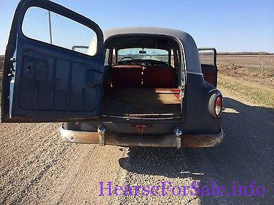 1954 Pontiac First Call Hearse casket compartment