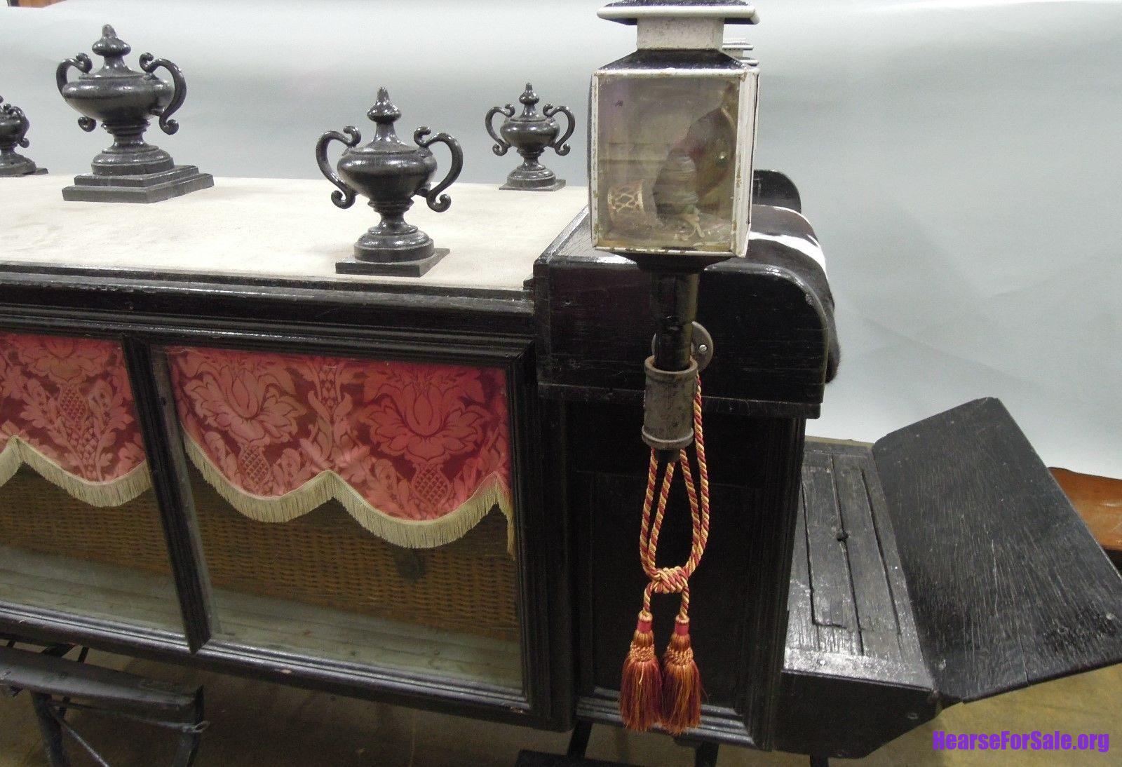 Antique 1880 Horse Drawn Sleigh Hearse Carriage Antique 1880 Horse-drawn Sleigh Hearse Carriage coach lamp