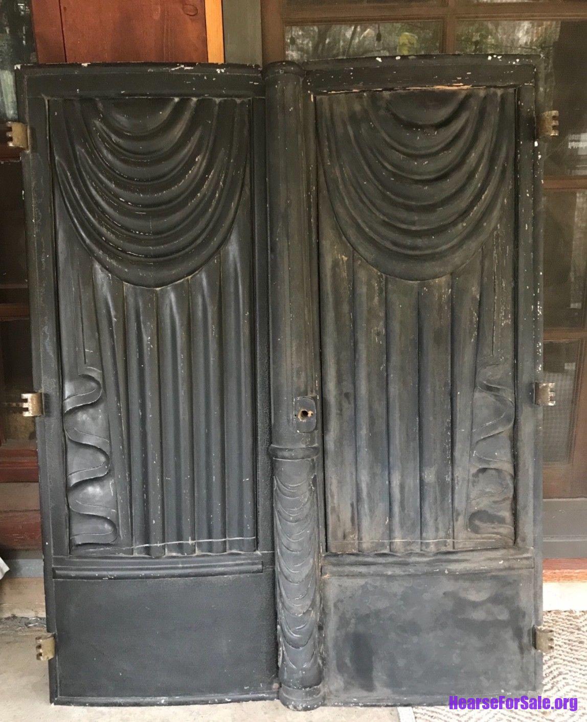 Victorian Horse-drawn Wood Hearse Doors