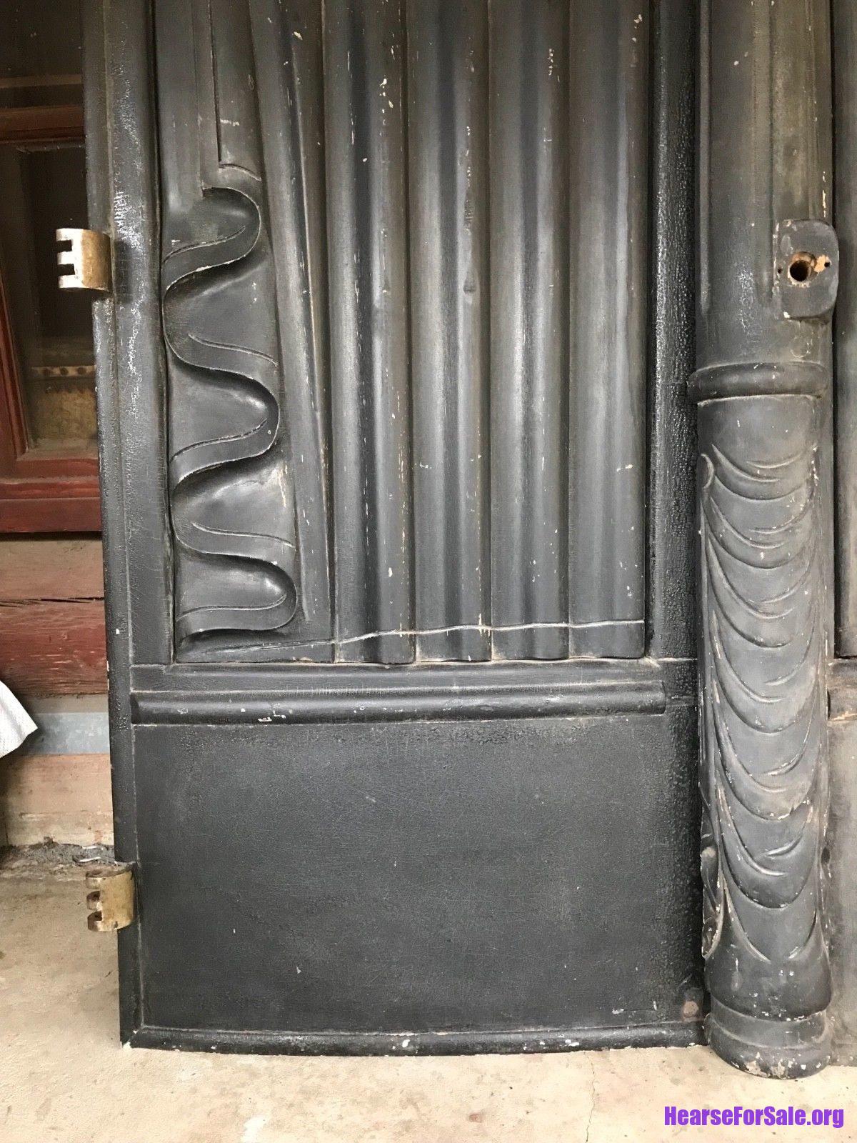 Victorian Horse drawn Wood Hearse Doors Victorian Horse-drawn Wood Hearse Doors